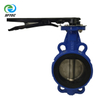 6.lever wafer butterfly valve Ductile iron + CF8 + EPDM DN100- -G0005 