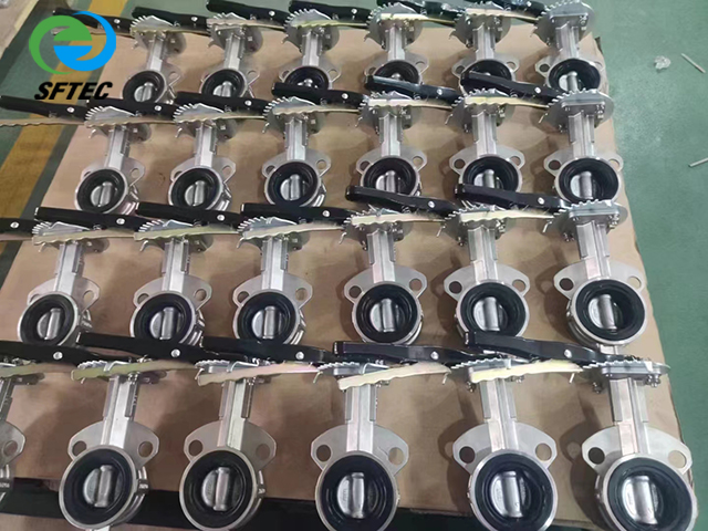 3.lever wafer butterfly valve Stainless steel - G0001(5)