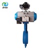 3. pneumatic wafer butterfly valve w solenoid valve and limit switch DI+CF8+EPDM - DN100 -G0001 (2) 