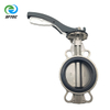 5.lever wafer butterfly valve DN100 SS (3)-G0005