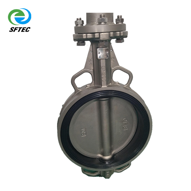 3.worm gear wafer extension rod butterfly valve (6)-G0005 