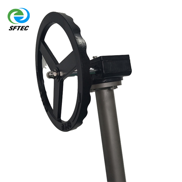 3.worm gear wafer extension rod butterfly valve (7)-G0005 2