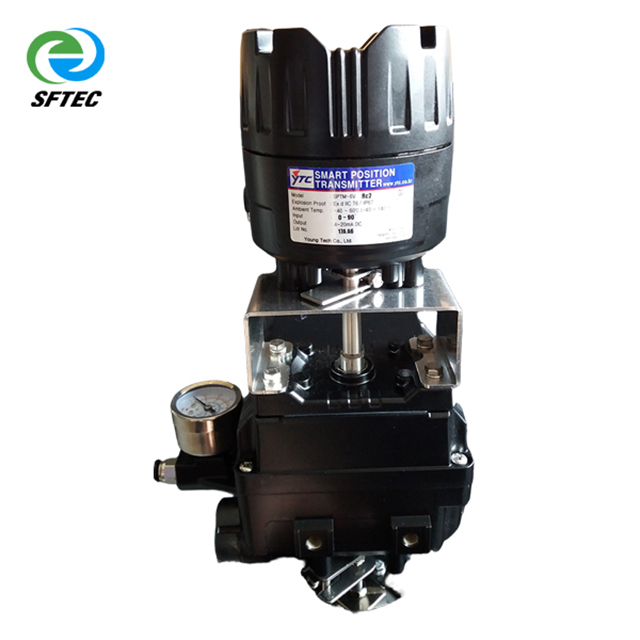 10. pneumatic wafer butterfly valve w YTC positioner and transmitter DI+SS+EPDM DN100(4)-G0001 