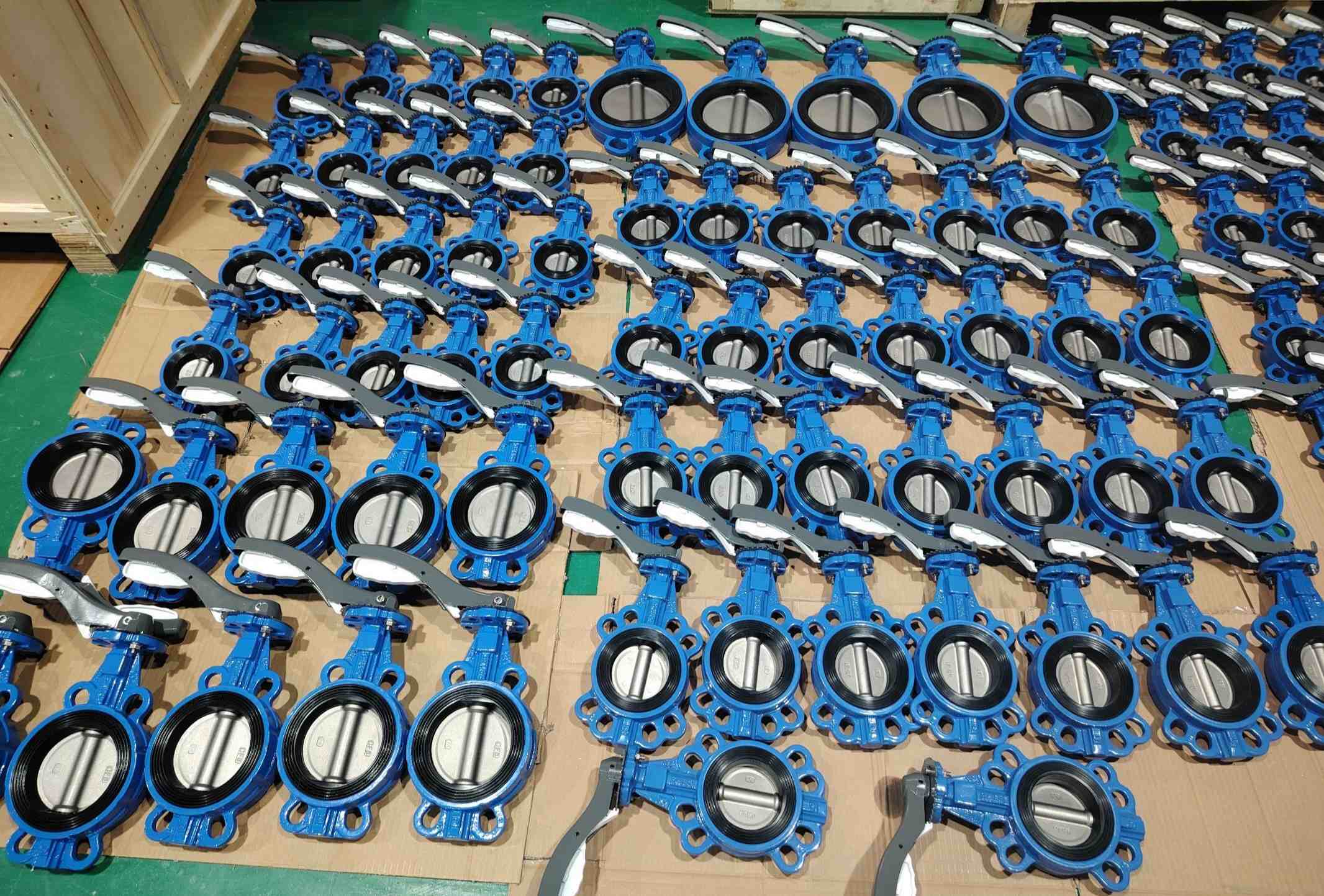 bulk of aluminum handle wafer butterfly valve DI + CF8 + EPDM(1)