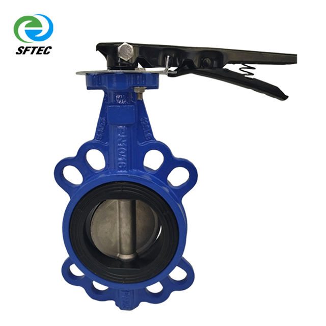 6.lever wafer butterfly valve Ductile iron + CF8 + EPDM DN80- -G0005(1) 