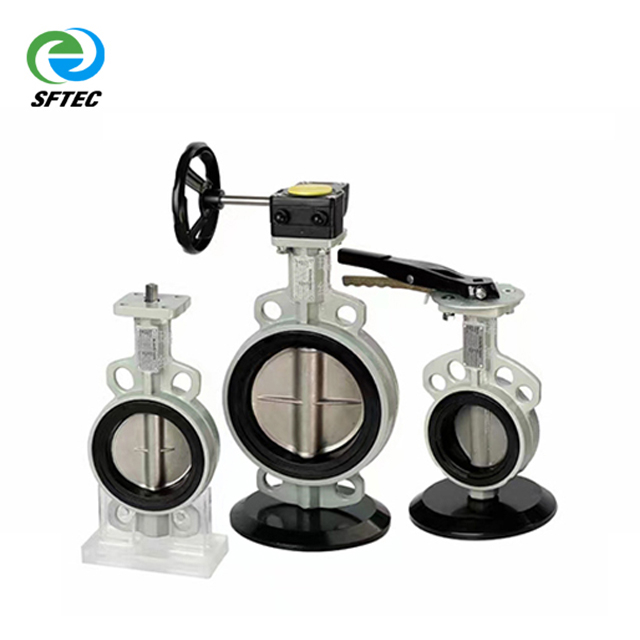 3.lever wafer butterfly valve Stainless steel - G0001(2)