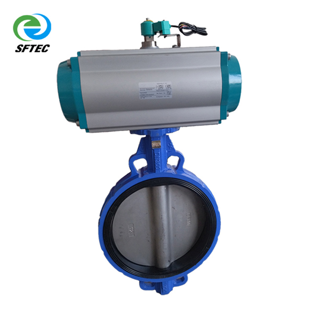 9. pneumatic wafer butterfly valve w B+F Induction switch DN300(2) -G0005 