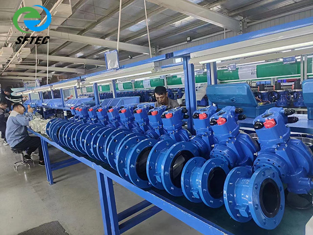 Electric flange butterfly valve bulk (4) 