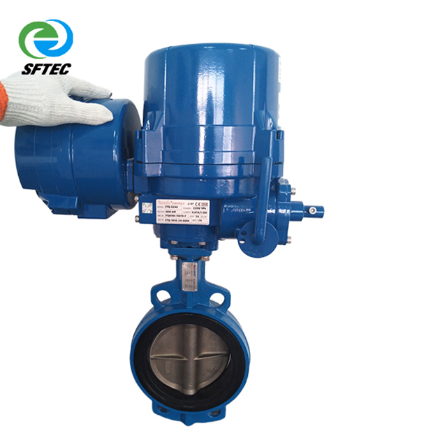 intelligent type electric wafer butterfly valve DI+CF8+EPDM -G0001 (3)