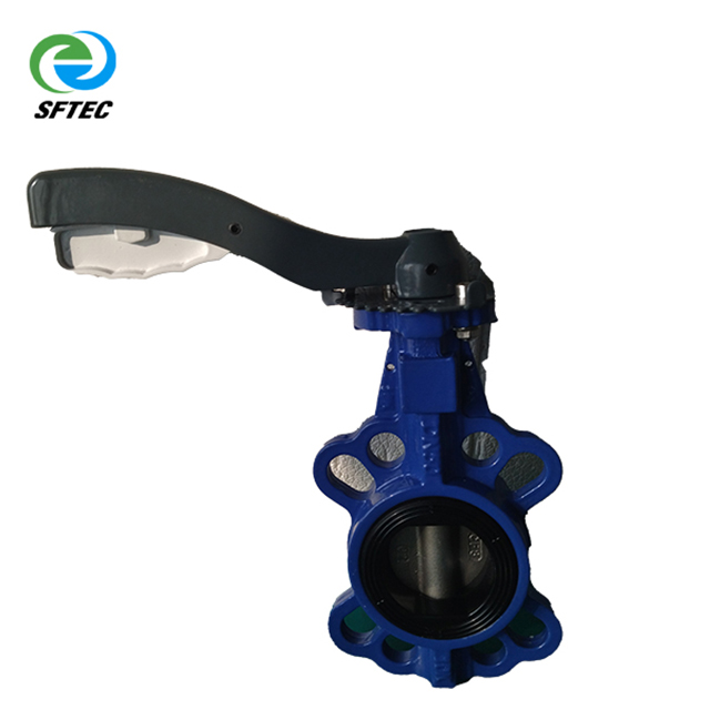 4.lever wafer butterfly valve DN50 ductile iron d + CF8 +EPDM (1)-G0005 