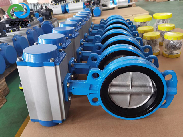 1.pneumatic wafer butterfly valve DI+CF8+EPDM DN50(2) -G0001