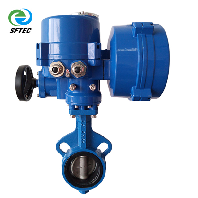  intelligent type electric wafer butterfly valve DI+CF8+EPDM -G0001 (5) 