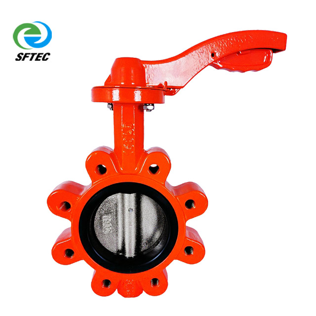 1 lever lugged butterfly valve DI+CF8+EPDM (1) 