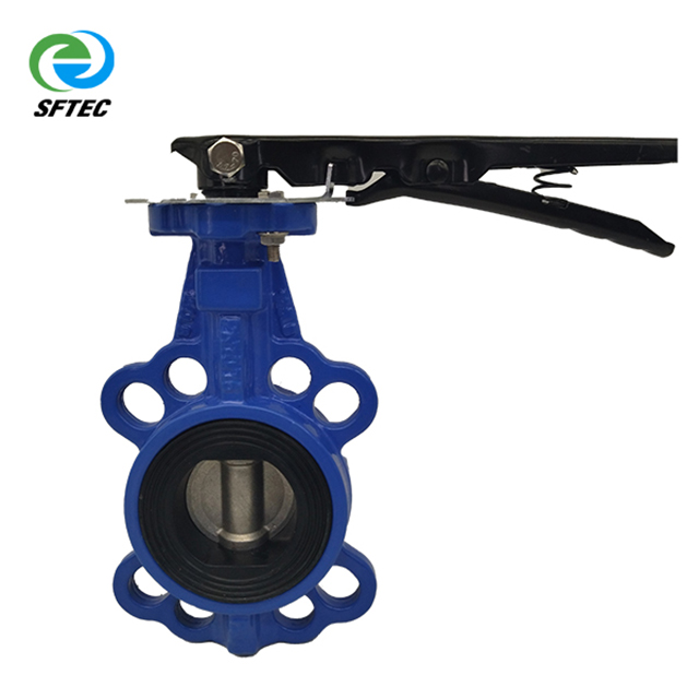 6.lever wafer butterfly valve Ductile iron + CF8 + EPDM DN50 -G0005 