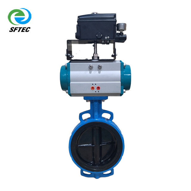 5. pneumatic wafer butterfly valve w positioner DI+NYLON+NBR DN200 (2)--G0001 