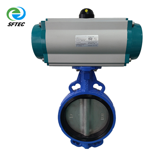 1.pneumatic wafer butterfly valve DI+CF8+EPDM DN200(1)-G0005 
