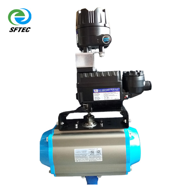 10. pneumatic wafer butterfly valve w YTC positioner and transmitter DI+SS+EPDM DN100(2)-G0001 
