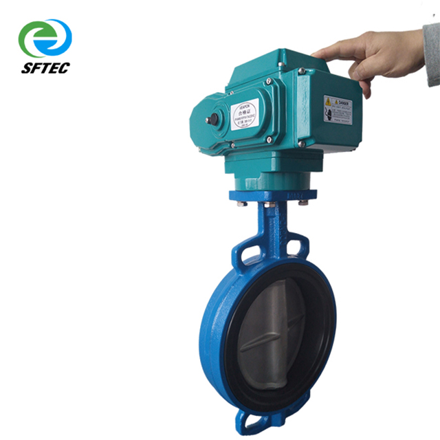 electric wafer butterfly valve DI+CF8+EPDM -G0001