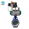 7. pneumatic wafer butterfly valve w positioner and filter DI+CF8+PTFE DN150(1)-G0005 